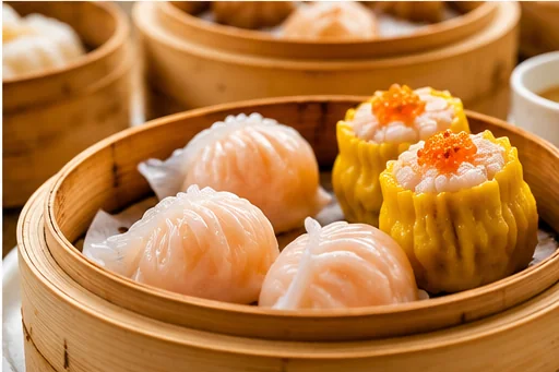 廣式早茶 景點 AI 風格示意圖